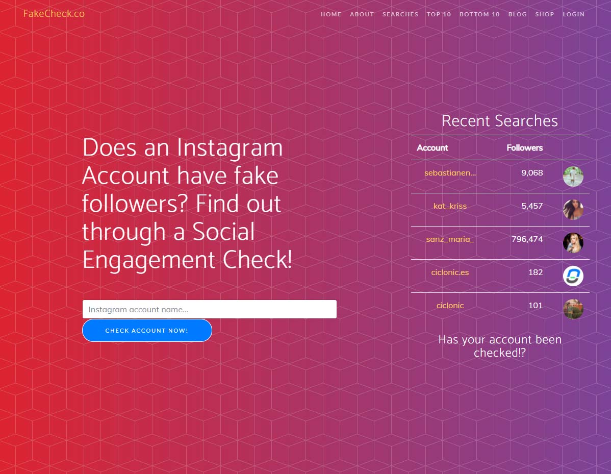 Fakecheck - Find Fake Instagram Followers